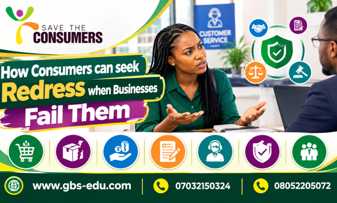 how consumers can seek redress when businesses fail them